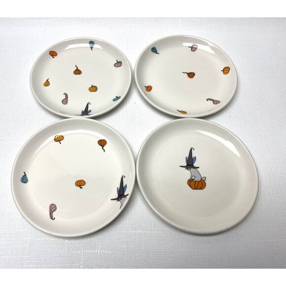 Magenta Rae Dunn "JACK'S PUMPKINS" Halloween Bunny Set of 4 - Picture 1 of 5